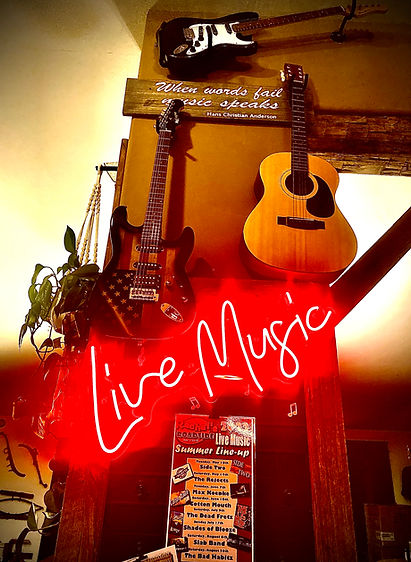 Our Music Schedule Wall of Guitars