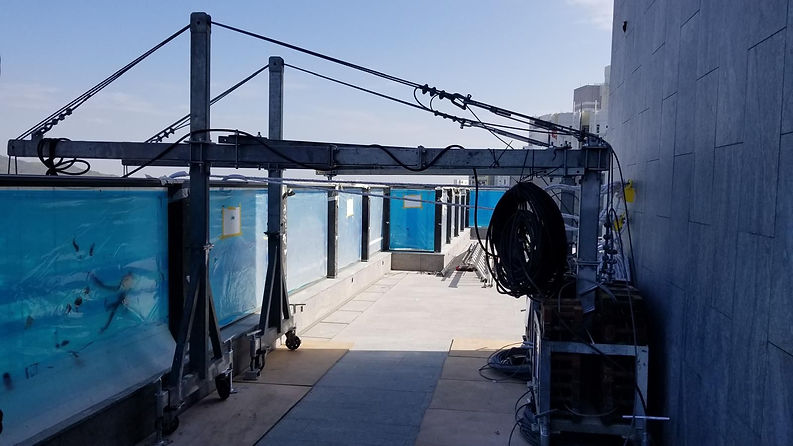 counterweight system - temporary gondola project in hong kong