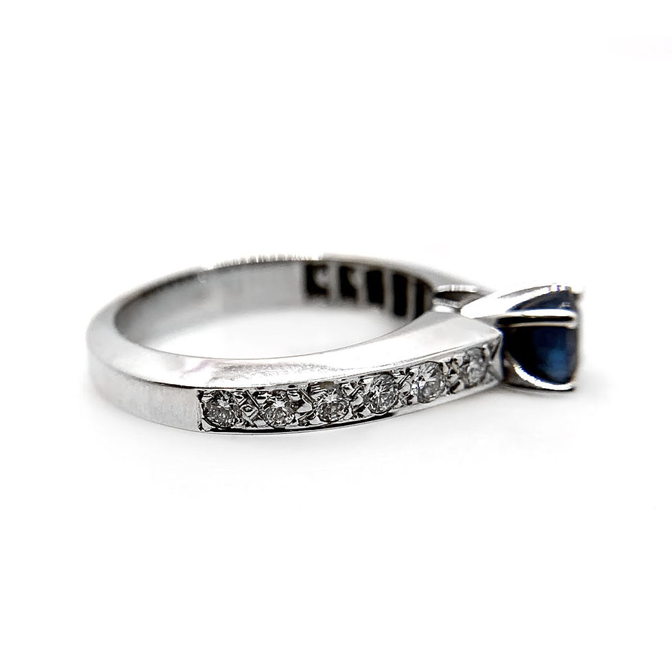 Thumbnail: 14k Sapphire Engagement Ring