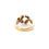 Thumbnail: 14k Two-Tone Criss-Cross Diamond Ring