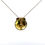 Thumbnail: 18k Yellow Gold Orange Enamel Scallop Shell Diamond Pendant