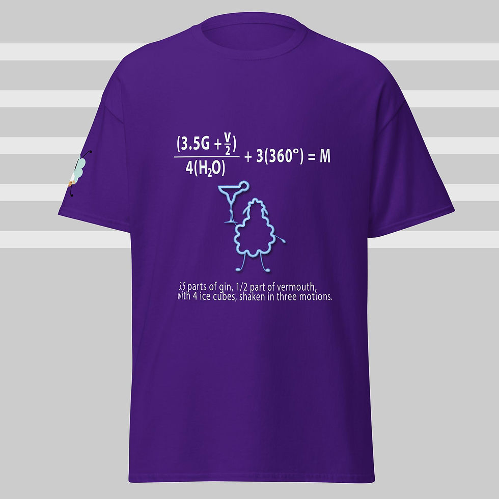 Thumbnail: martini t-shirts for men and women purple