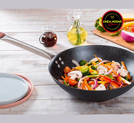 WOK ANODIZADO DURO IMUSA+RAUSCH
