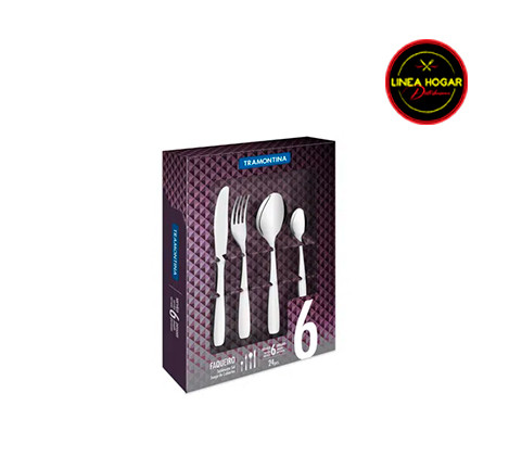 Juego de cubiertos de acero inoxidable con cuchillo
