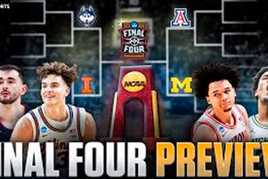 Jugadores de UConn Huskies celebran su clasificación al Final Four del March Madness 2026 tras una remontada histórica rumbo a Indianápolis.