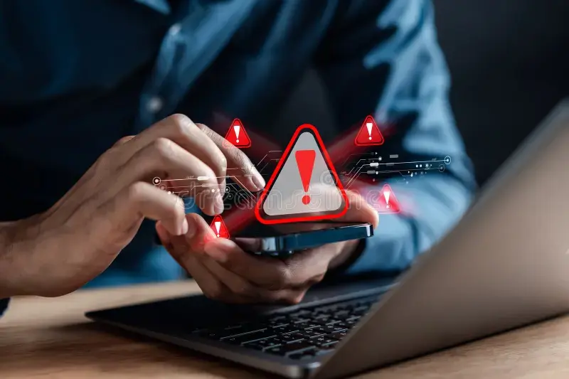 Candado digital y código binario sobre un fondo azul oscuro, que representan una amenaza de seguridad informática.