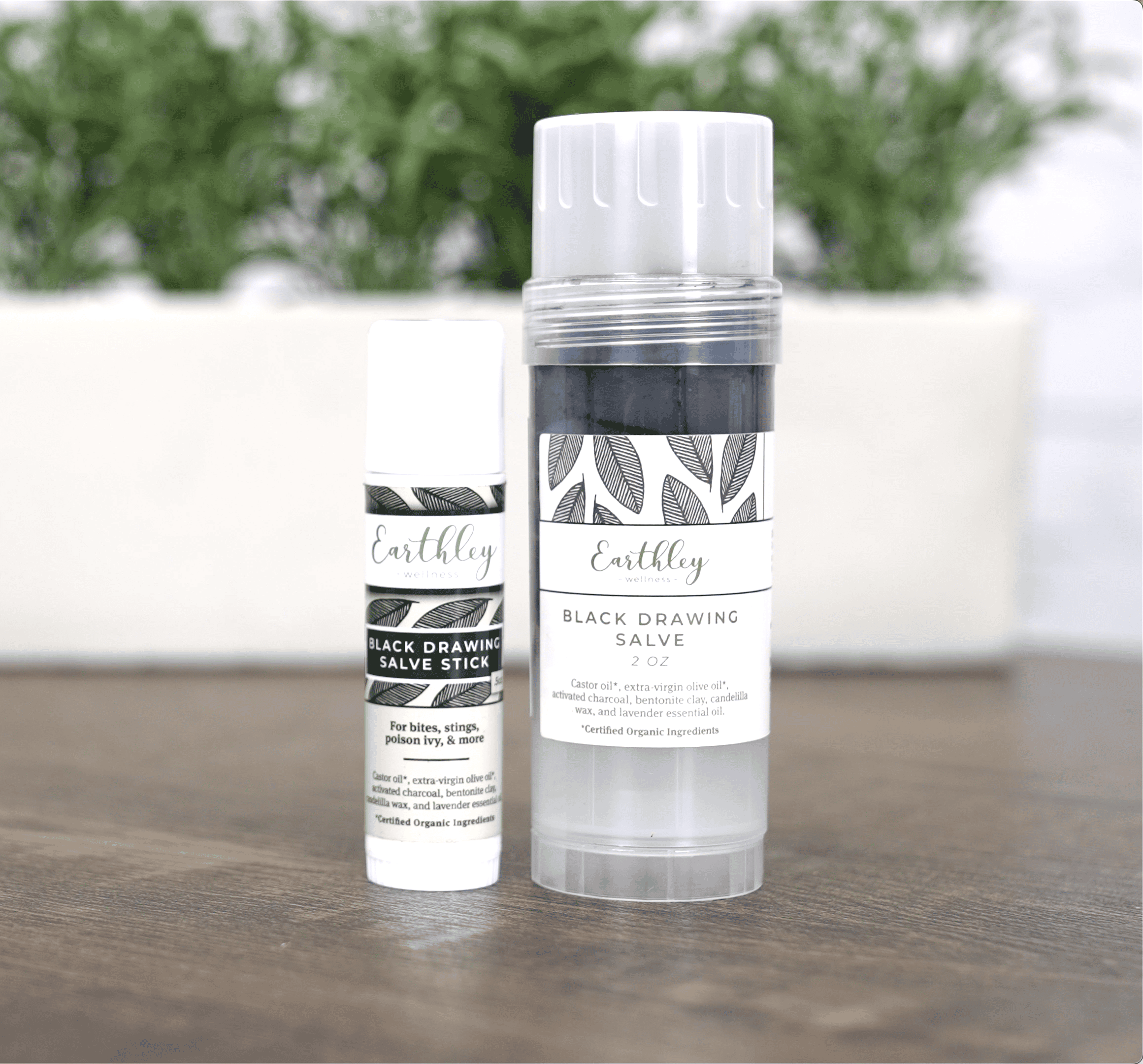 Earthley Salve Black Drawing 2 Oz Tube