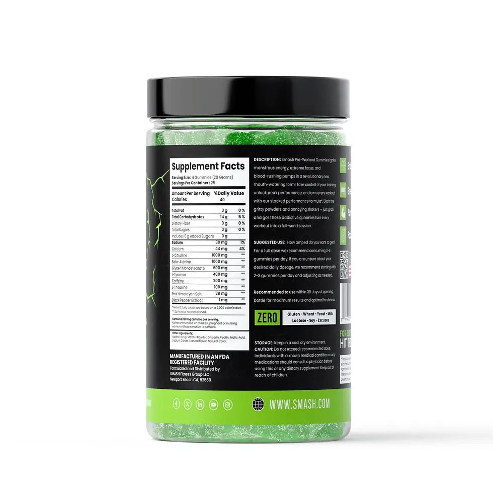 Thumbnail: Smash Preworkout Gummies Sour Apple