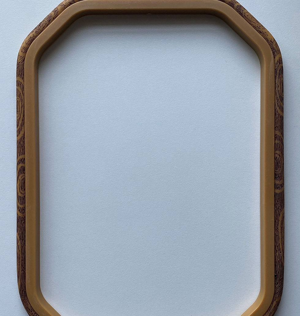 Thumbnail: 14x14cm Octangle - 18x26 Rectangle Imitation Wood Embroidery Display Frame