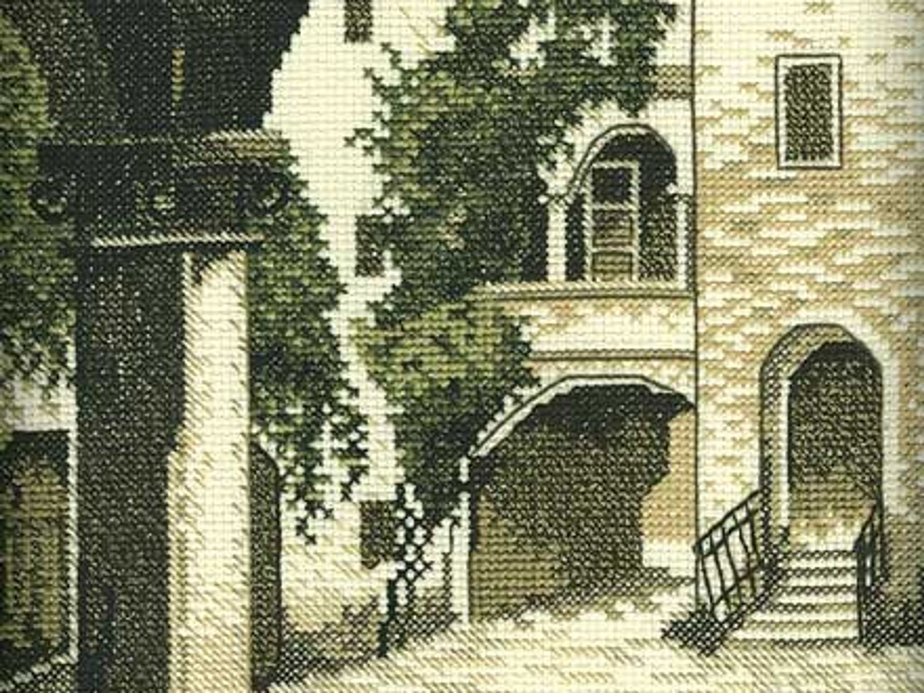 RTO / R158 Patio 19x28 cm, Old City Collection / Cross Stitch Kit