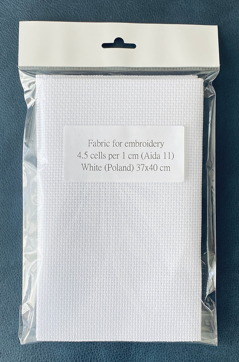 Thumbnail: 2 PCS of Pre-cut Fabric Aida 11 Ct. White (Poland), 37x40cm/PC, Fabric of OVEN