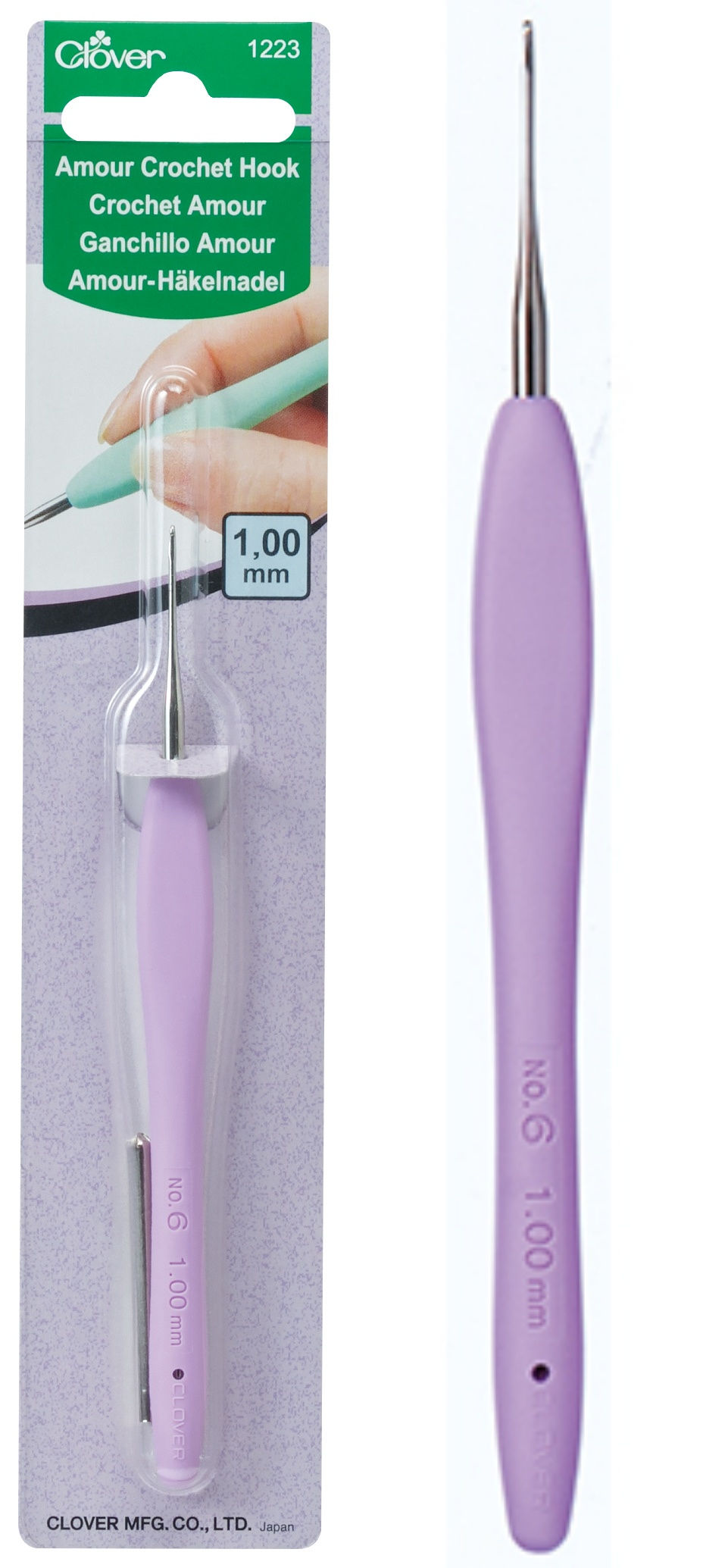 Thumbnail: Clover /0.60 - 1.75 mm Amour Crochet Hook