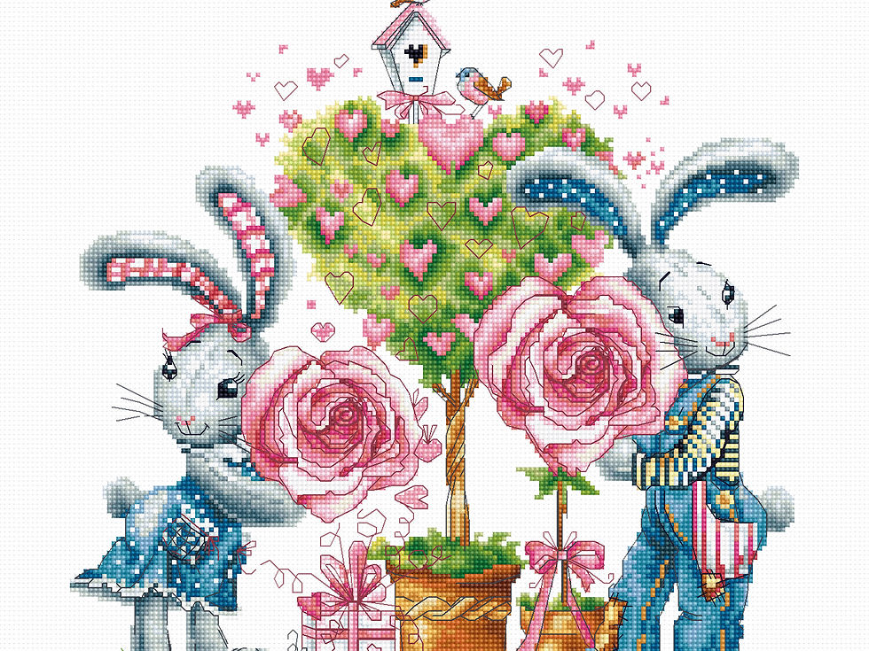 Luca-S / B1124 Be My Valentine (1), © Alena Faenkova / Cross Stitch Kit