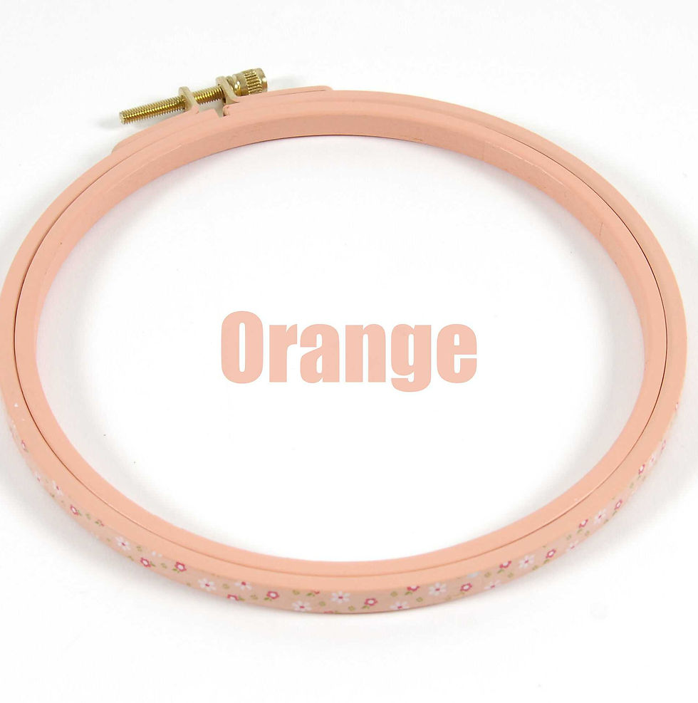 Thumbnail: DMC / Round Wooden Hoop with Printed Daisy, 15.5 cm Diameter / MP001/155