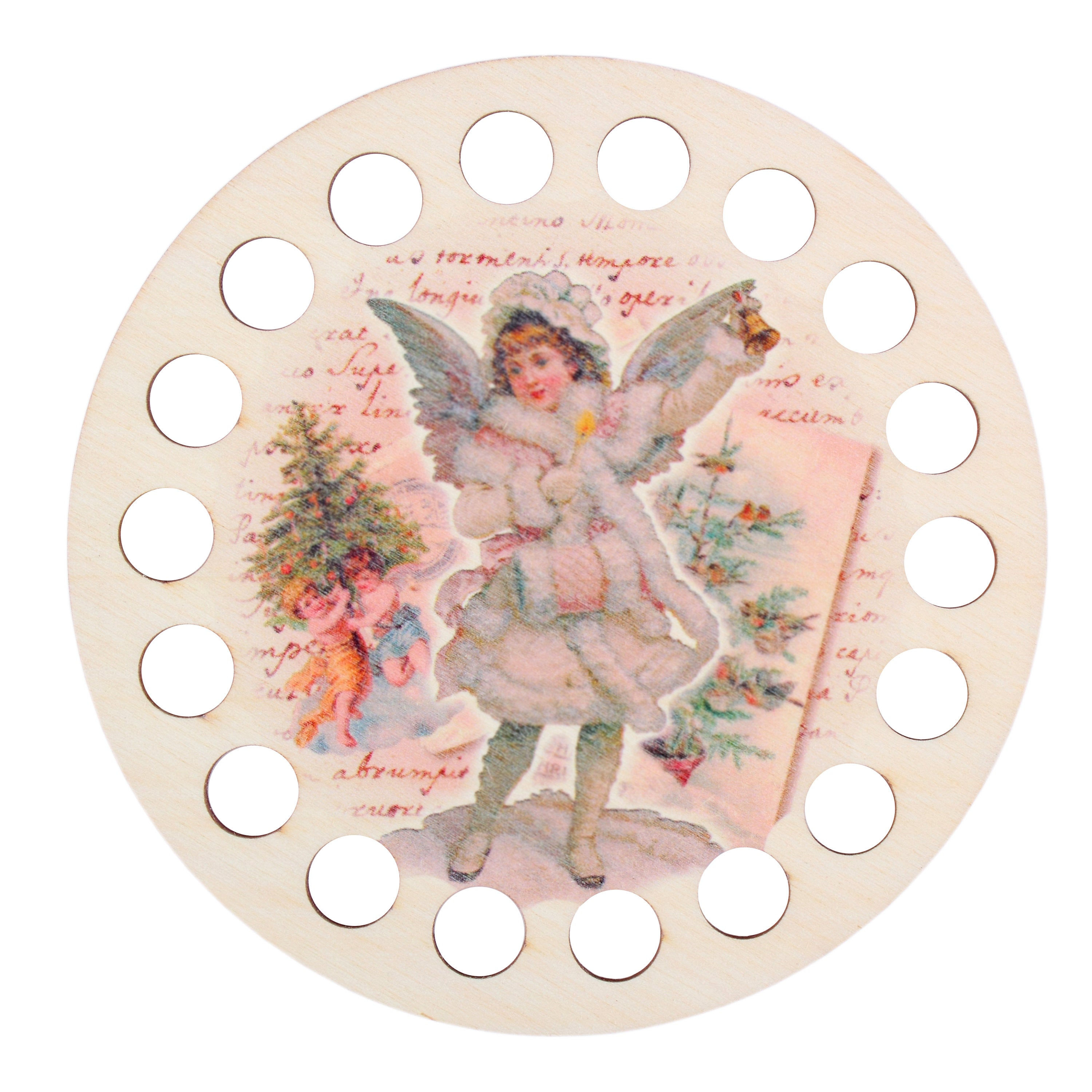 RTO / Embroidery Thread Organiser / "Buratini" Round Plywood Form, DZ31015