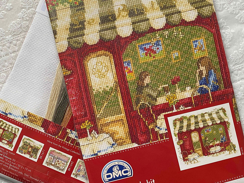 Miniature : DMC / BK1670 The Bistro, Vintage Collection / Cross Stitch Kit