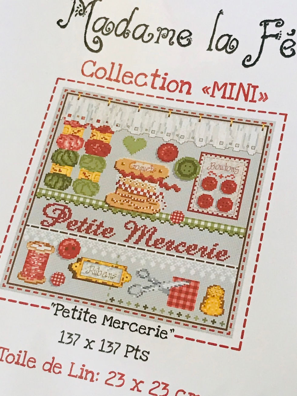 Thumbnail: MADAME LA FEE / Mini "Mercerie" / Cross Stitch Kit