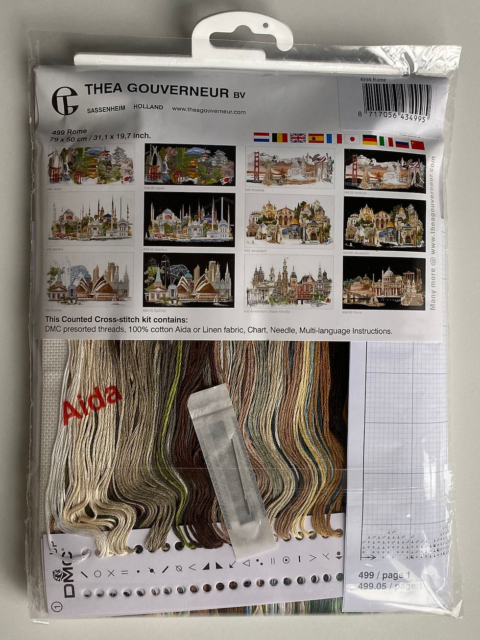 Thumbnail: Thea Gouverneur / 499A Rome / Cross Stitch Kit