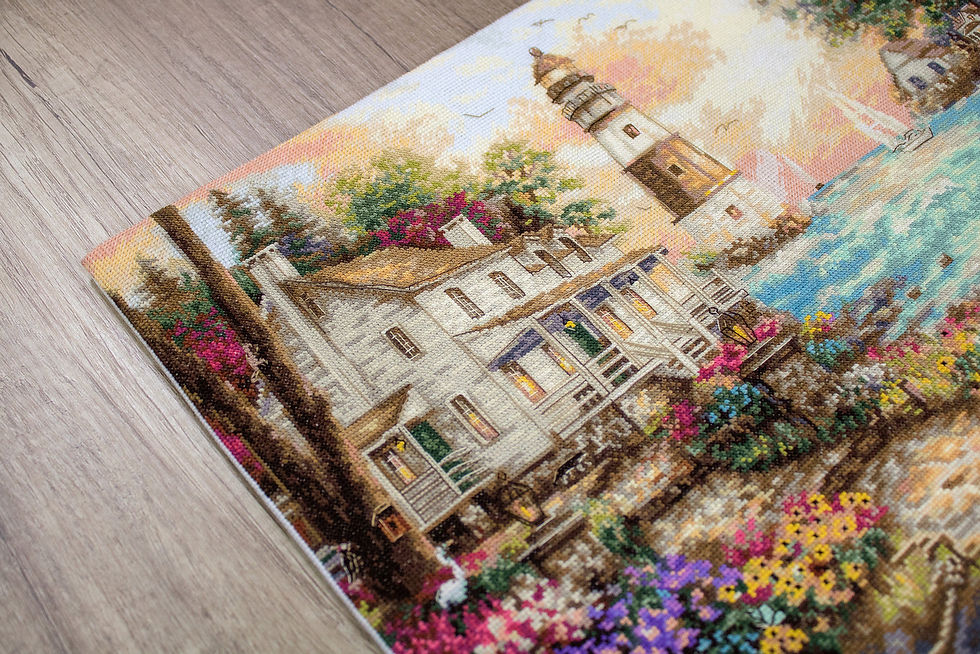 Thumbnail: LetiStitch / LETI 962 Cottage by the sea / Cross Stitch Kit