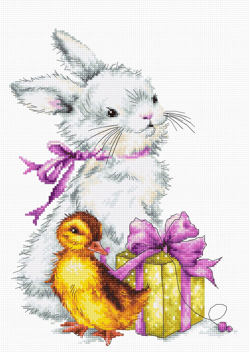 Luca-S / B1127 Easter Greeting Card, ©Alena Faenkova / Cross Stitch Kit