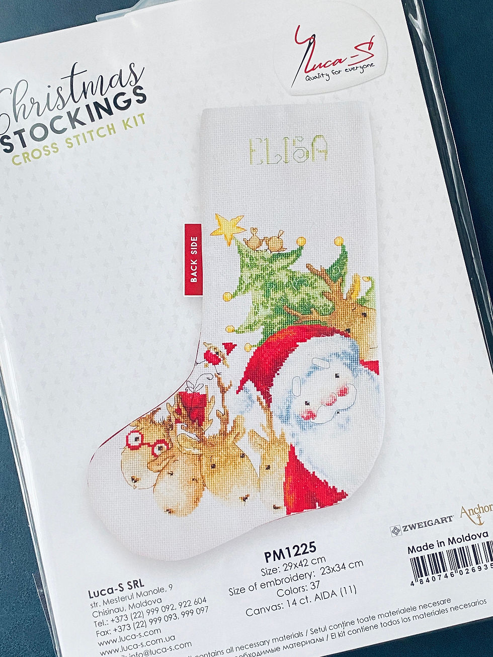 Thumbnail: Luca-S / PM1225 Christmas Stockings (1) / Cross Stitch Kit