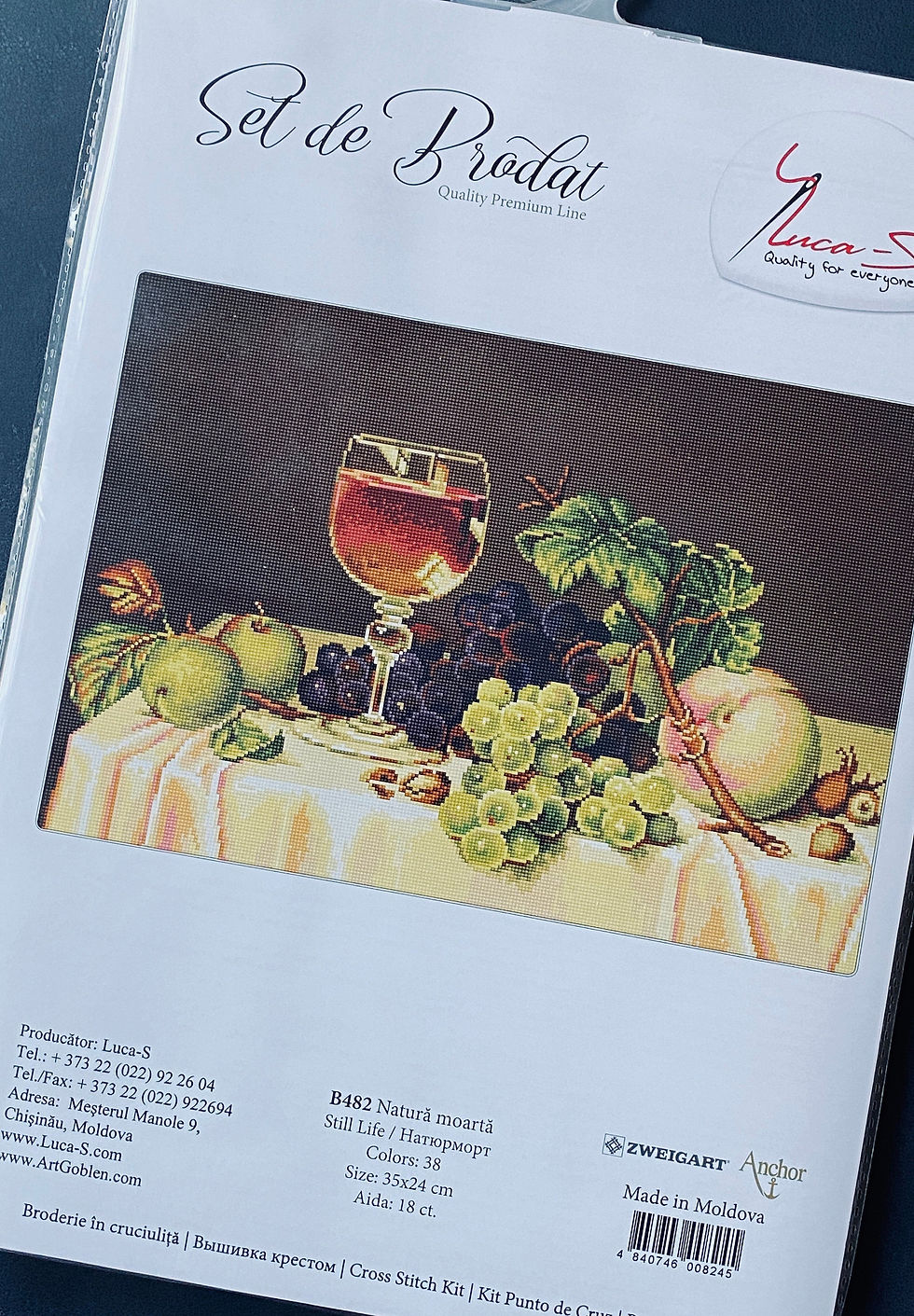Miniature : Luca-S / B482 Still Life / Cross Stitch Kit