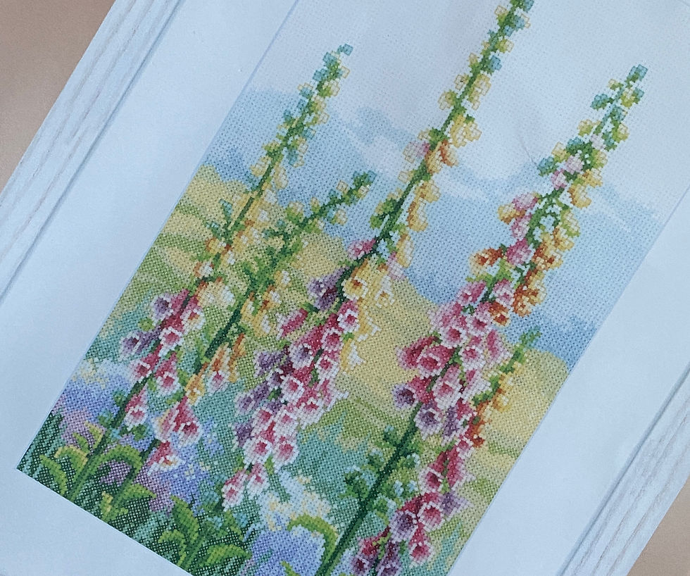 Miniature : Vervaco / PN-0148481 Foxgloves at Dawn / Cross Stitch Kit (Brand New)
