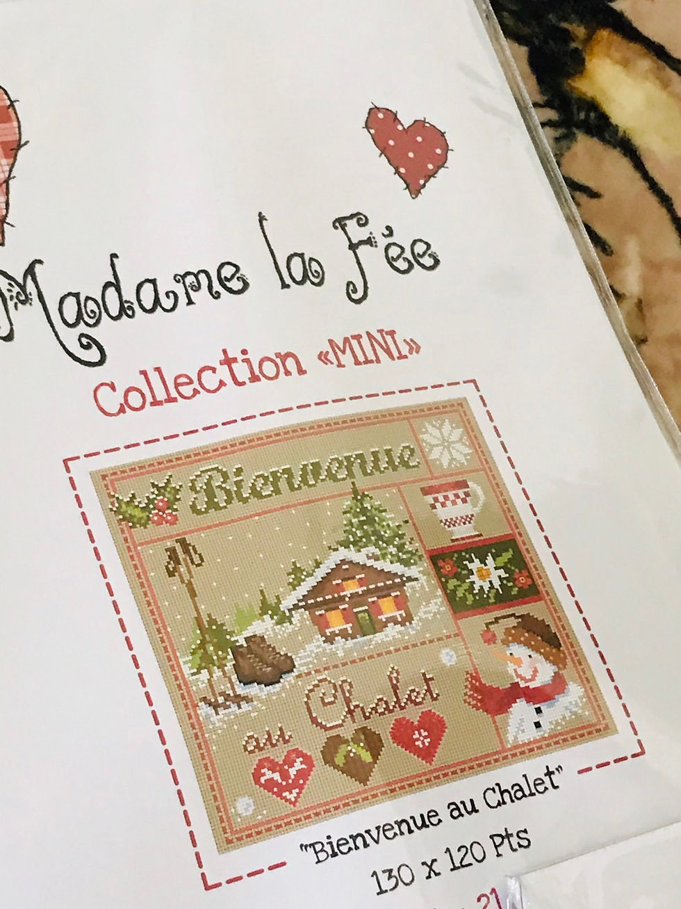 Thumbnail: MADAME LA FEE / Mini "Chalet" / Cross Stitch Kit