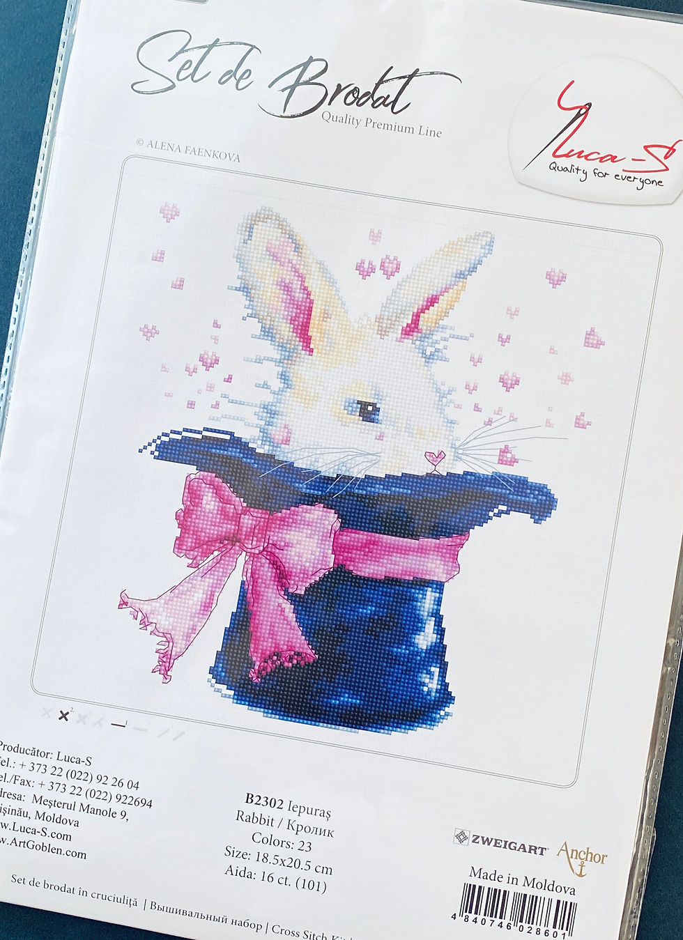 Thumbnail: Luca-S / B2302 Rabbit, ©Alena Dabrynina / Cross Stitch Kit