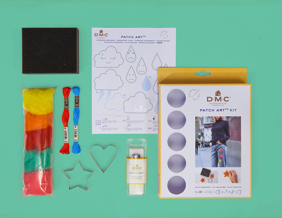 Miniature : DMC / Heart and Star, U2066 / Patch Art Kit