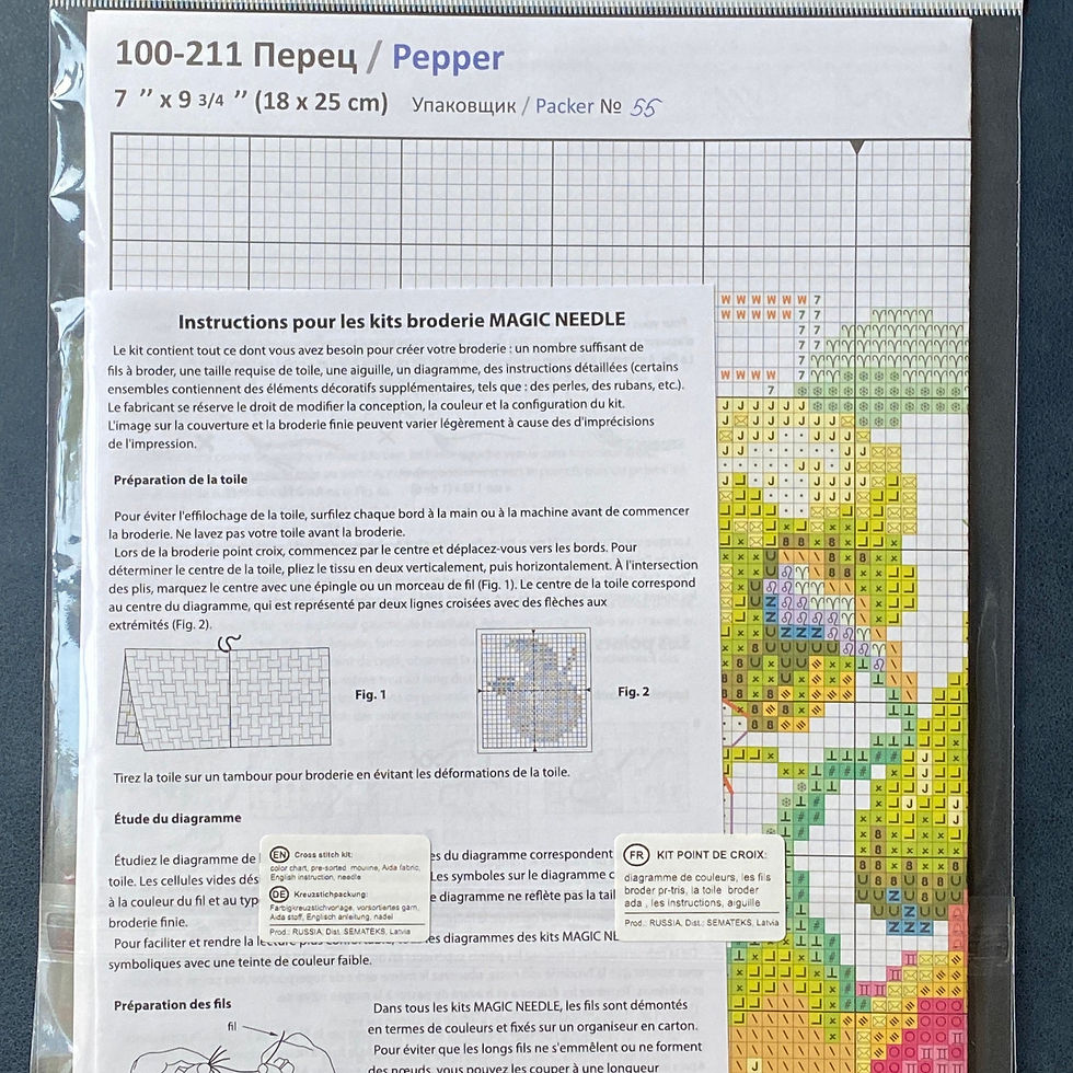 Thumbnail: Magic Needle / Pepper 18x25 cm, 100-211 / Cross Stitch Kit