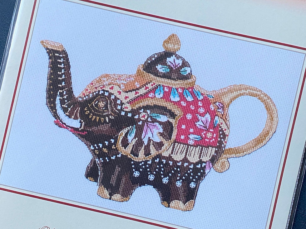 Thumbnail: OVEN / 1037 Tea Elephant / Cross Stitch Kit