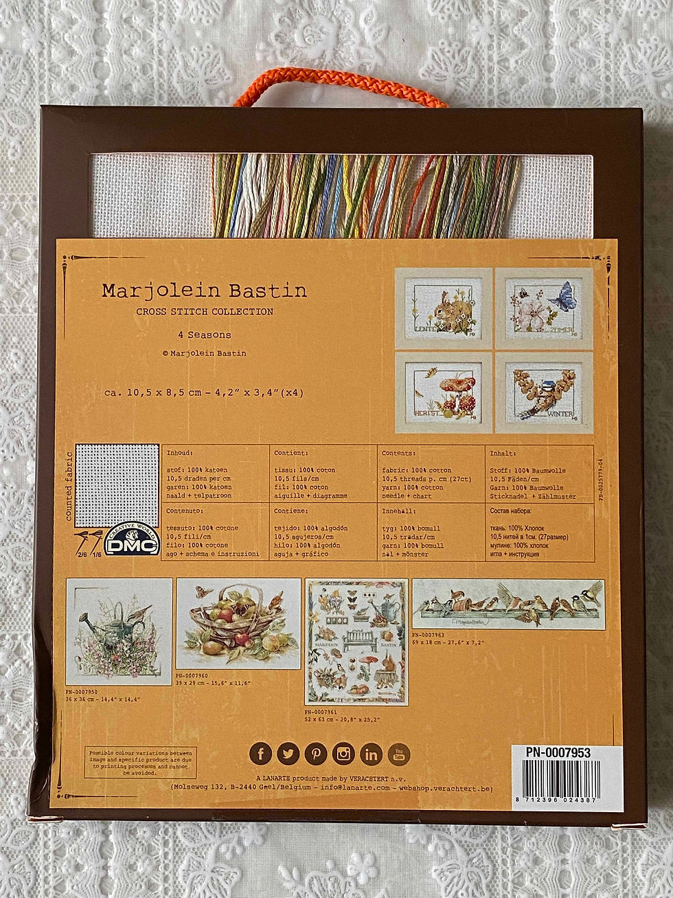 Thumbnail: LanArte / PN-0007953 Four seasons, set of 4 / Cross Stitch Kit
