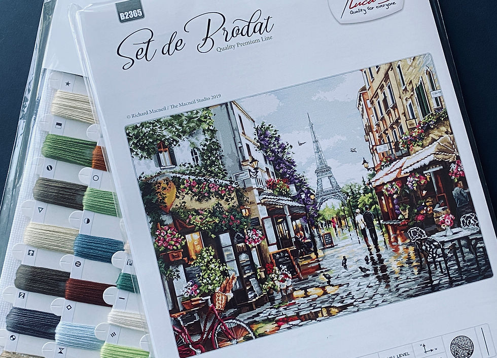 Thumbnail: Luca-S / B2365 Paris in Flowers / Cross Stitch Kit
