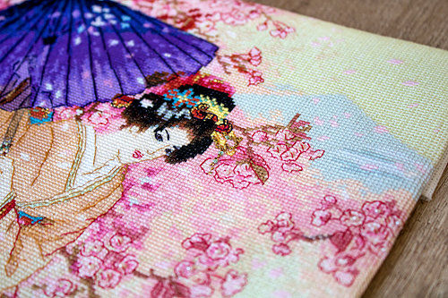 Thumbnail: LetiStitch / LETI 953 Cherry Tree of Dreams / Cross Stitch Kit