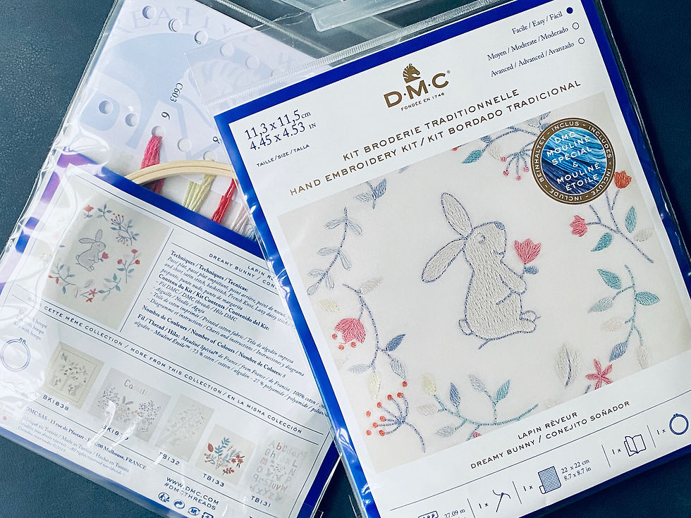 Miniature : DMC / Dreamy Bunny, TB134 / Hand Embroidery Kit with Hoop