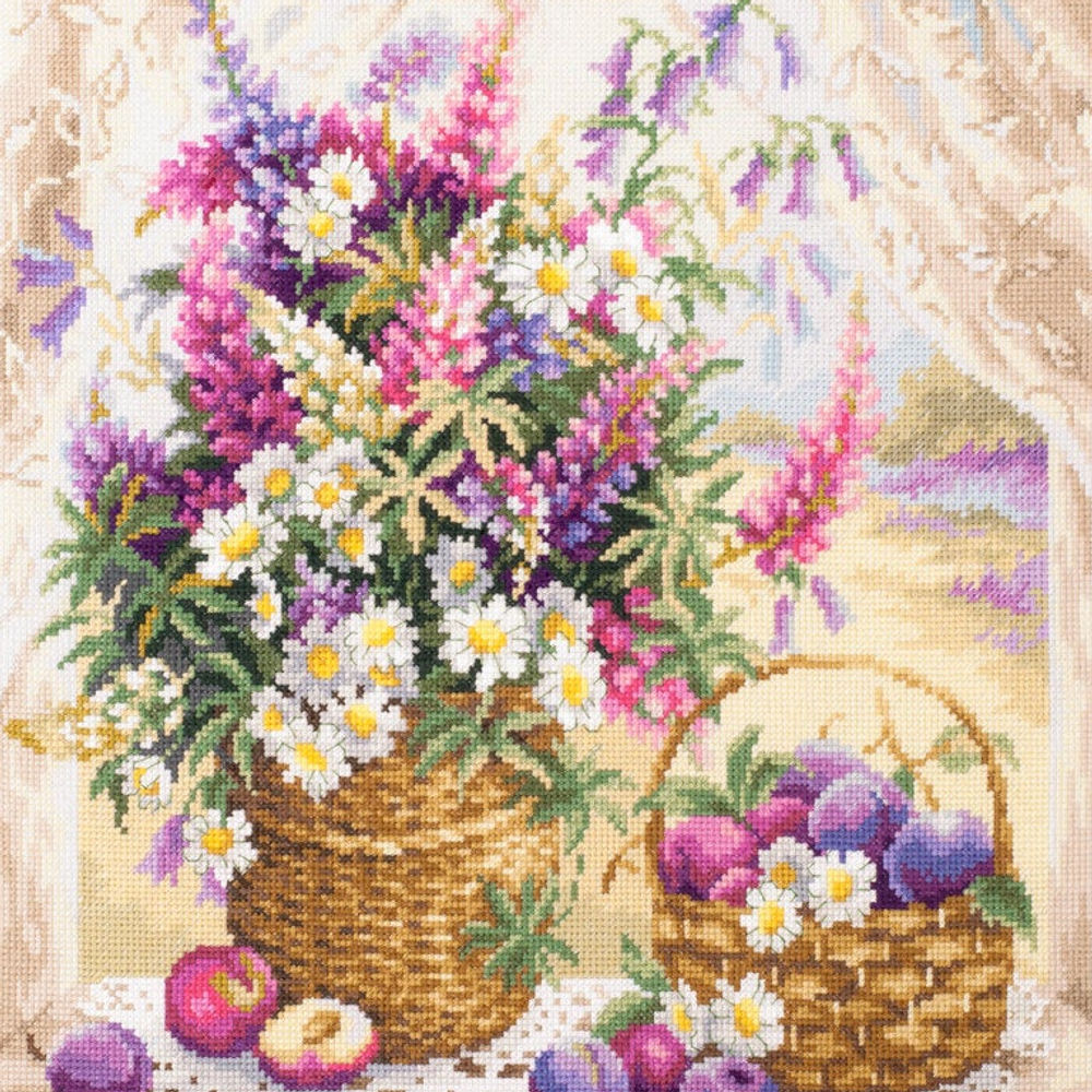 Magic Needle / Summer Flavor 32x40 cm, 100-182 / Cross Stitch Kit