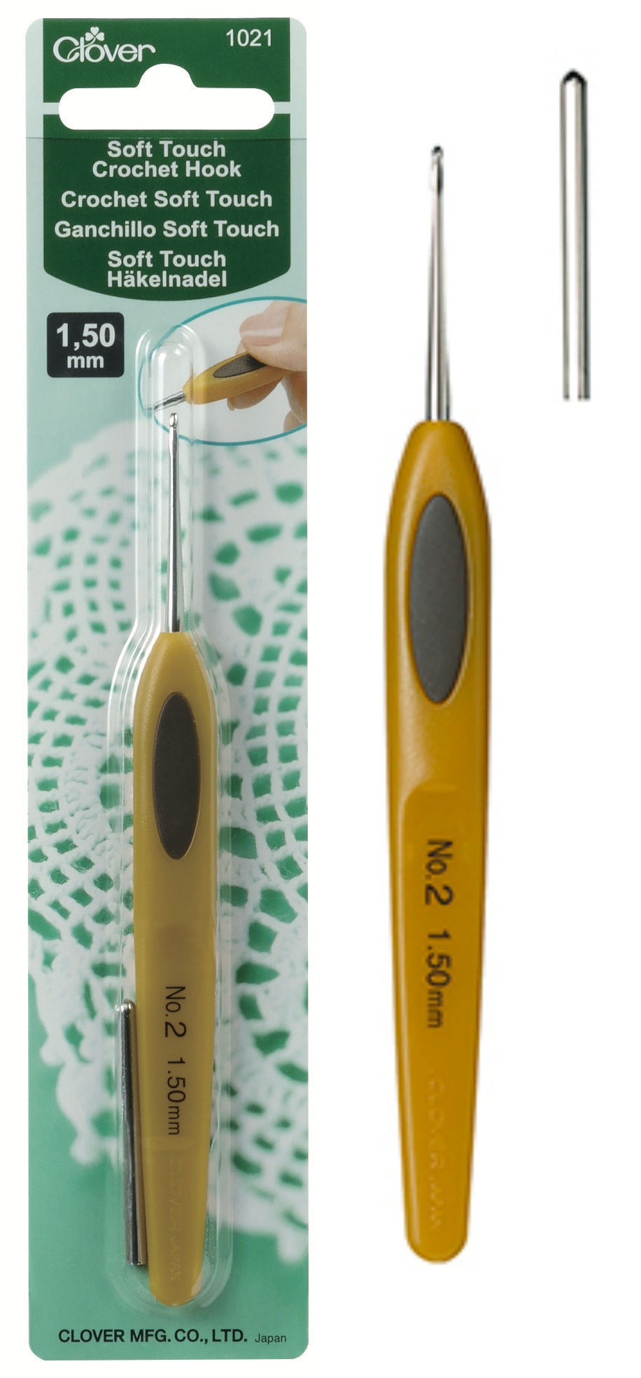Thumbnail: Clover / Soft Touch Crochet Hook (0.90 - 1.25 mm)