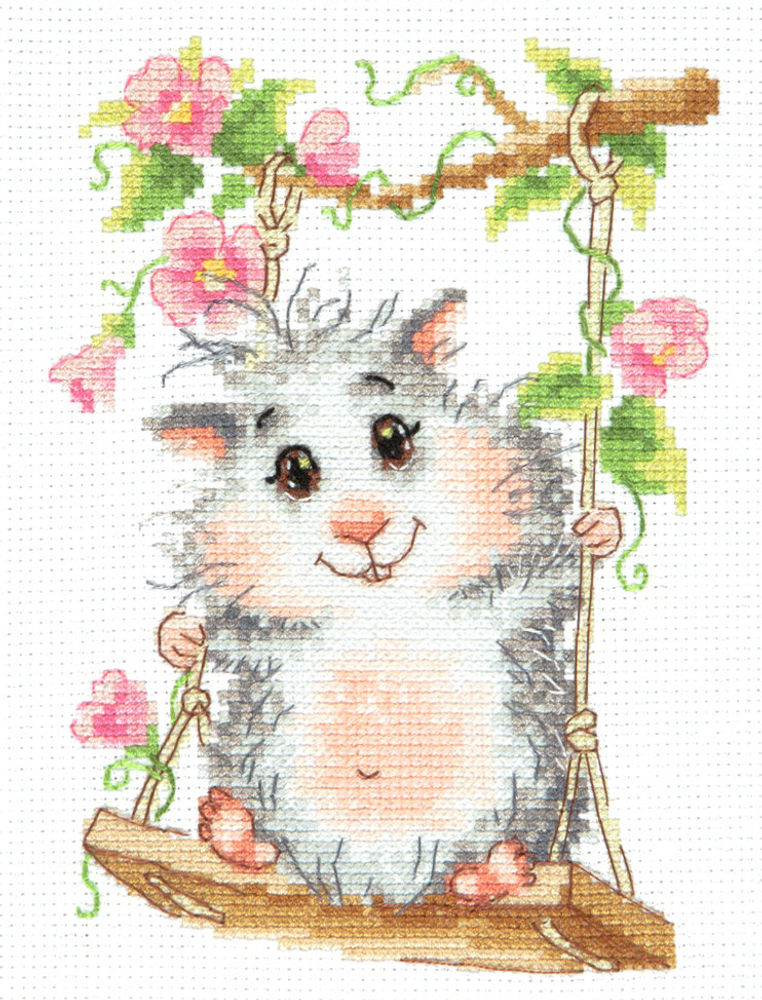 Magic Needle / 19-13 On the Swing, 12 x 17 cm / Cross Stitch Kit