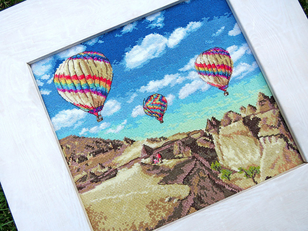 Thumbnail: LetiStitch / LETI 961 Balloons over Grand Canyon / Cross Stitch Kit