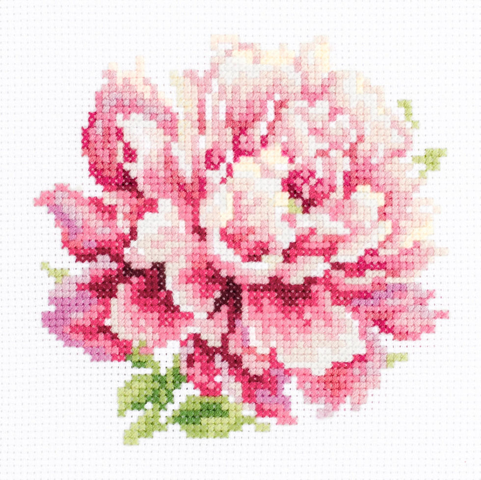 Magic Needle / 150-007 Peony, 11 x 11 cm / Cross Stitch Kit