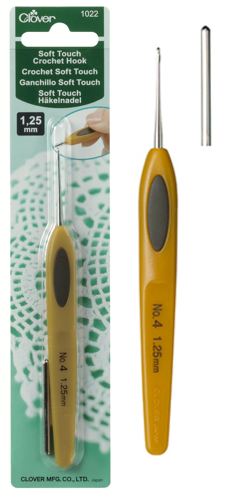 Thumbnail: Clover / Soft Touch Crochet Hook (0.90 - 1.25 mm)