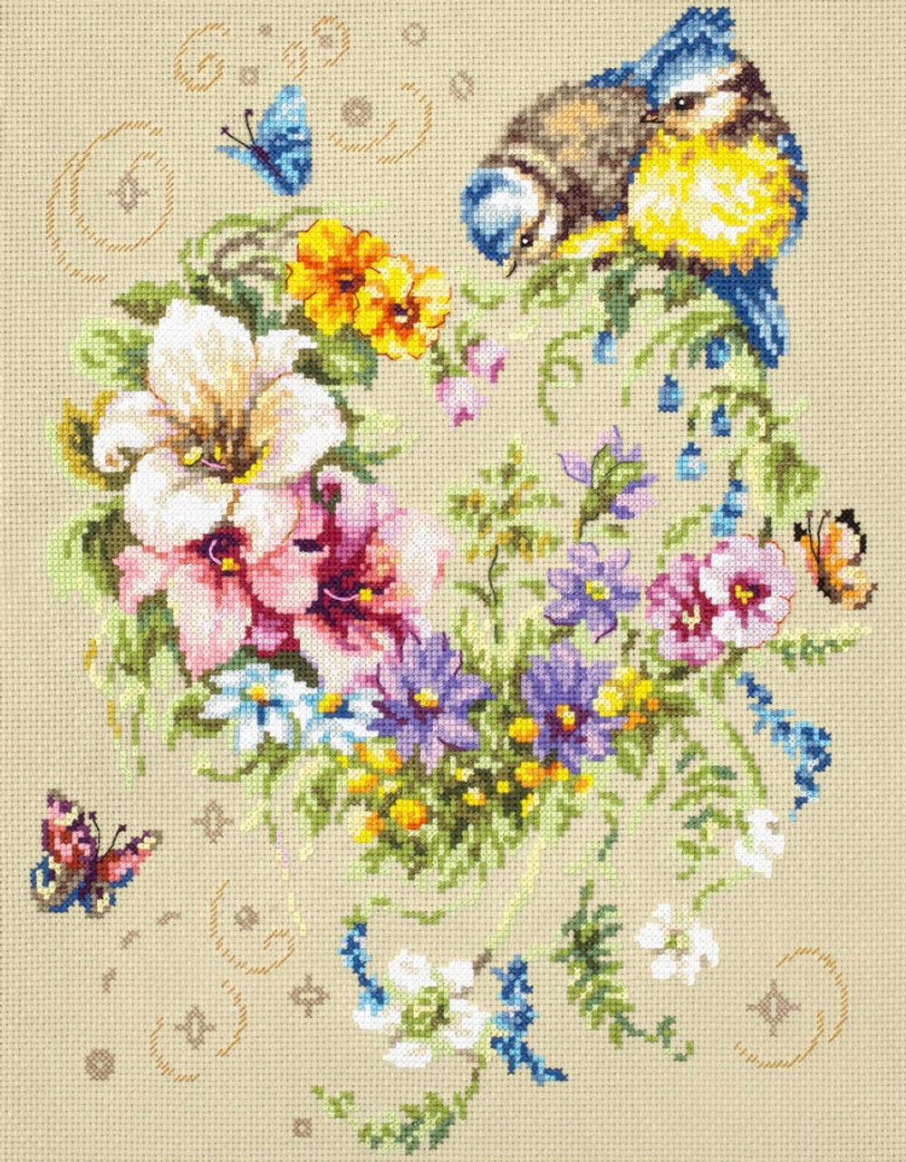 Magic Needle / Melody of Your Heart 26x34 cm, 100-142 / Cross Stitch Kit