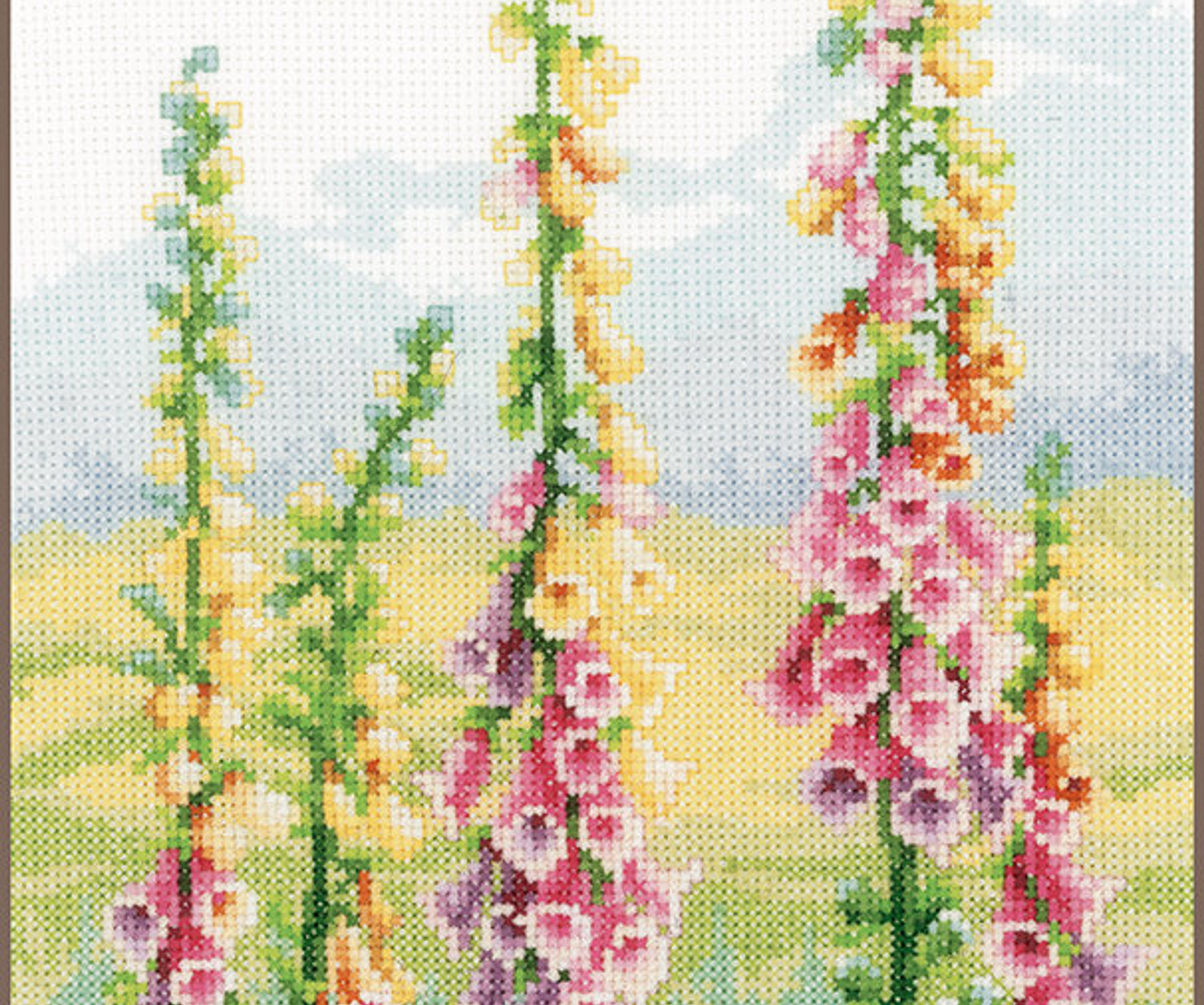 Vervaco / PN-0148481 Foxgloves at Dawn / Cross Stitch Kit (Brand New)