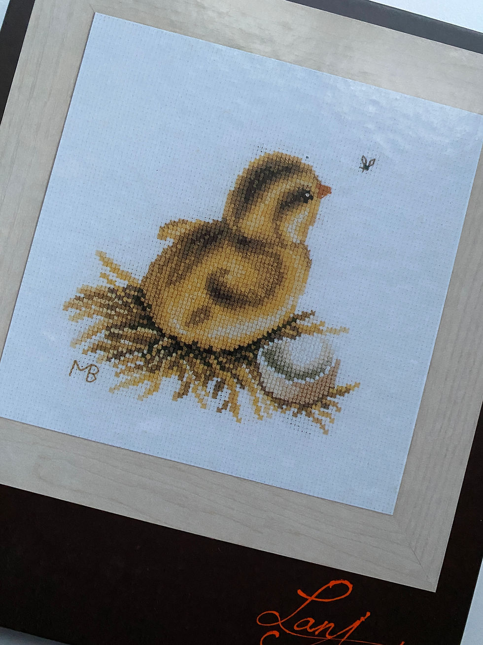 Thumbnail: LanArte (the Art of Stitching) / PN-0165383 Chick with Eggshell (2) by ©Marjolei