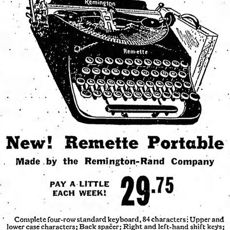 The Remington Remette: A History via Newspapers Ads