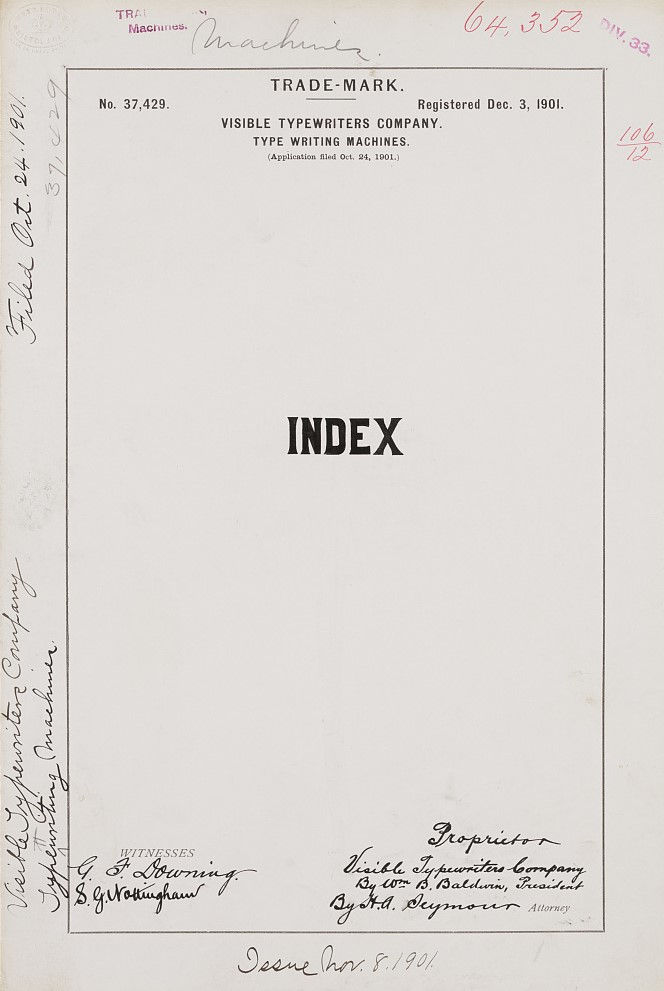 Trademark Registration for Index