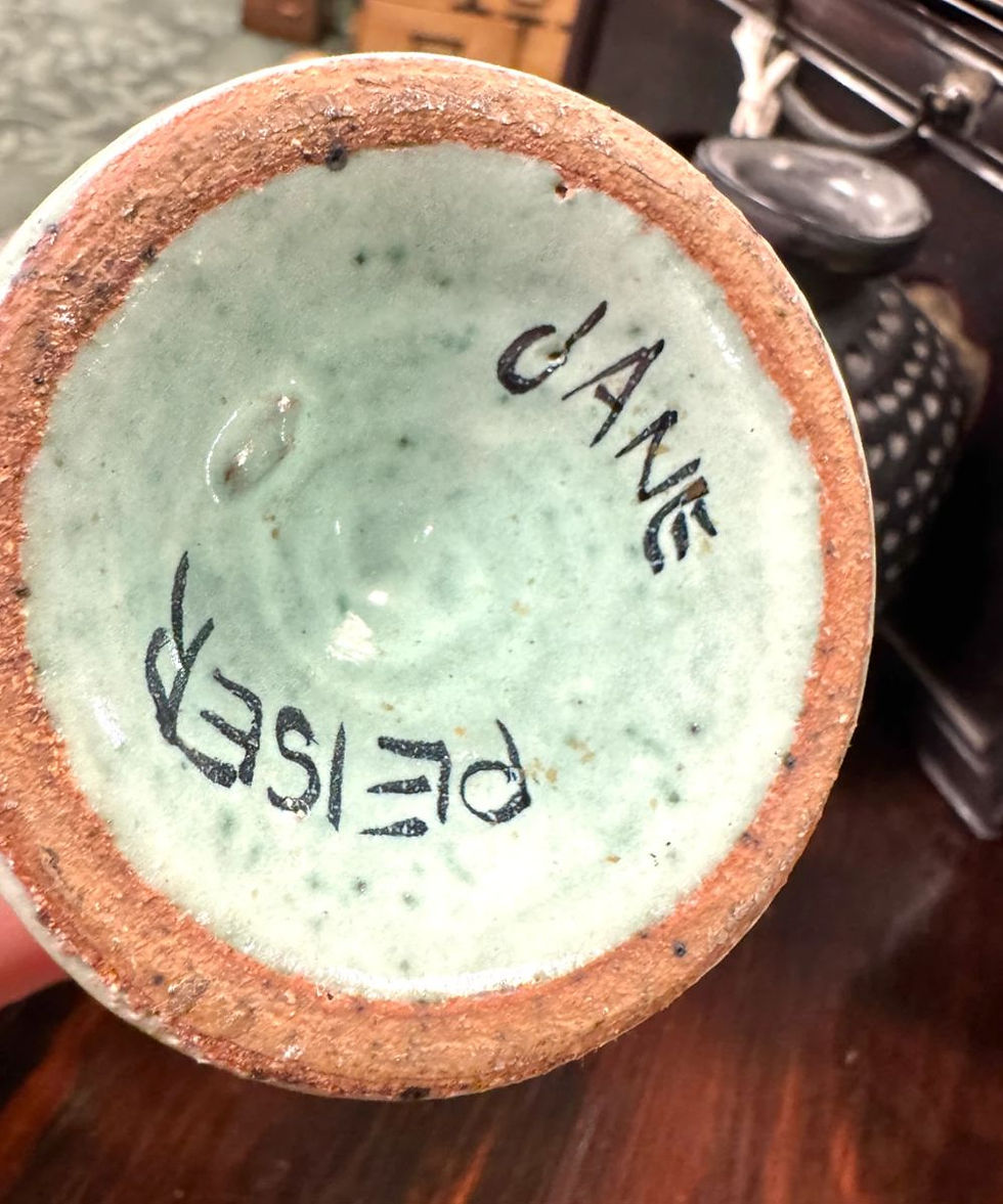Thumbnail: PRESALE: Jane Goslin Peiser Handmade Stoneware with Celadon Glaze