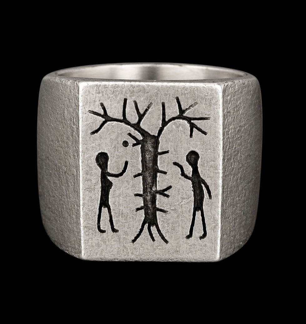 Thumbnail: Engraved Signet Ring – Handmade, Mexico