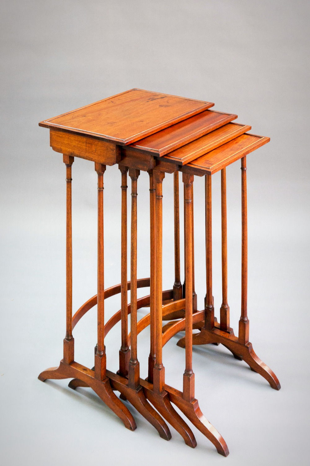 Sheraton Period Mahogany Set of 4 Tables